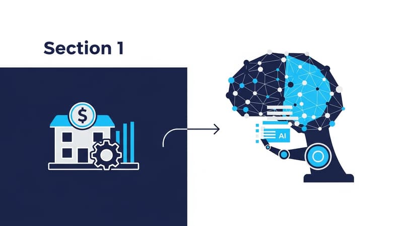 how to automate a small business with AI - AI technology illustration