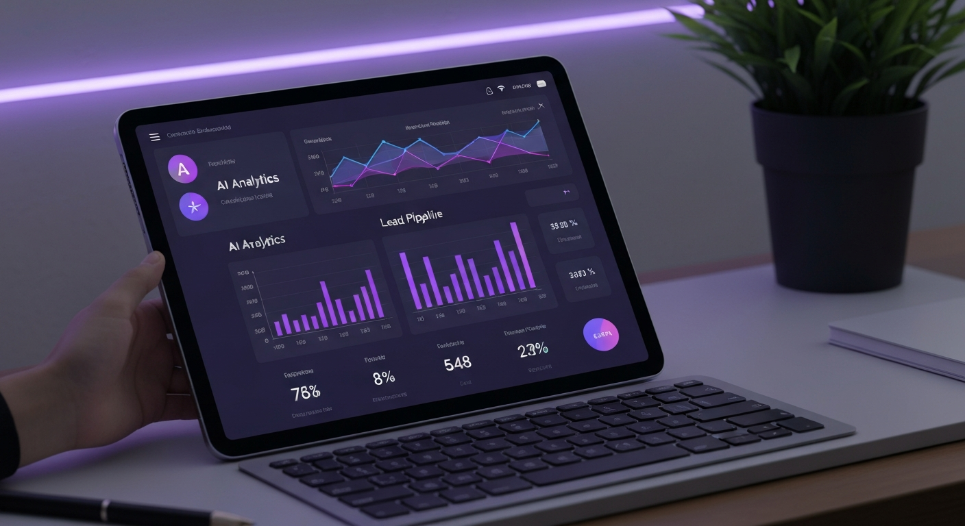 Custom AI dashboard and CRM tracking interface